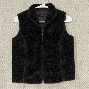 Nicole Miller faux fur vest
